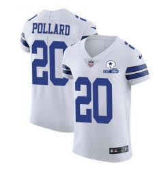Nike Cowboys 20 Tony Pollard White Men Stitched With Established In 1960 Patch NFL New Elite Jersey Nike Cowboys 20 Tony Pollard White Men Stitched With Established In 1960 Patch NFL New Elite Jersey