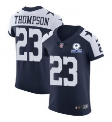 Nike Cowboys 23 Darian Thompson Navy Blue Thanksgiving Men Stitched With Established In 1960 Patch NFL Vapor Untouchable Throwback Elite Jersey Nike Cowboys 23 Darian Thompson Navy Blue Thanksgiving Men Stitched With Established In 1960 Patch NFL Vapor Untouchable Throwback Elite Jersey