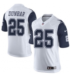 Nike Cowboys #25 Lance Dunbar White Mens Stitched NFL Limited Rush Jerseys Nike Cowboys #25 Lance Dunbar White Mens Stitched NFL Limited Rush Jerseys