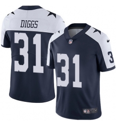 Nike Cowboys 31 Trevon Diggs Navy Blue Thanksgiving Men Stitched NFL Vapor Untouchable Limited Throwback Jersey Nike Cowboys 31 Trevon Diggs Navy Blue Thanksgiving Men Stitched NFL Vapor Untouchable Limited Throwback Jersey