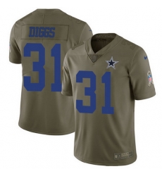Nike Cowboys 31 Trevon Diggs Olive Men Stitched NFL Limited 2017 Salute To Service Jersey Nike Cowboys 31 Trevon Diggs Olive Men Stitched NFL Limited 2017 Salute To Service Jersey