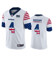 Nike Cowboys 4 Dak Prescott White USA Flag Fashion Limited Jersey Nike Cowboys 4 Dak Prescott White USA Flag Fashion Limited Jersey