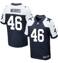 Nike Cowboys #46 Alfred Morris Navy Blue Thanksgiving Mens Stitched NFL Throwback Elite Jersey Nike Cowboys #46 Alfred Morris Navy Blue Thanksgiving Mens Stitched NFL Throwback Elite Jersey