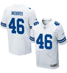 Nike Cowboys #46 Alfred Morris White Mens Stitched NFL Elite Jersey Nike Cowboys #46 Alfred Morris White Mens Stitched NFL Elite Jersey