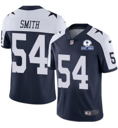 Nike Cowboys 54 Jaylon Smith Navy Blue Thanksgiving Men Stitched With Established In 1960 Patch NFL Vapor Untouchable Limited Throwback Jersey Nike Cowboys 54 Jaylon Smith Navy Blue Thanksgiving Men Stitched With Established In 1960 Patch NFL Vapor Untouchable Limited Throwback Jersey