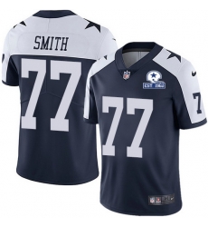 Nike Cowboys 77 Tyron Smith Navy Blue Thanksgiving Men Stitched With Established In 1960 Patch NFL Vapor Untouchable Limited Throwback Jersey Nike Cowboys 77 Tyron Smith Navy Blue Thanksgiving Men Stitched With Established In 1960 Patch NFL Vapor Untouchable Limited Throwback Jersey