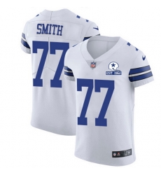 Nike Cowboys 77 Tyron Smith White Men Stitched With Established In 1960 Patch NFL New Elite Jersey Nike Cowboys 77 Tyron Smith White Men Stitched With Established In 1960 Patch NFL New Elite Jersey