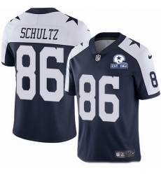 Nike Cowboys 86 Dalton Schultz Navy Blue Thanksgiving Men Stitched With Established In 1960 Patch NFL Vapor Untouchable Limited Throwback Jersey Nike Cowboys 86 Dalton Schultz Navy Blue Thanksgiving Men Stitched With Established In 1960 Patch NFL Vapor Untouchable Limited Throwback Jersey