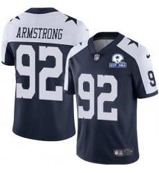 Nike Cowboys 92 Dorance Armstrong Navy Blue Thanksgiving Men Stitched With Established In 1960 Patch NFL Vapor Untouchable Limited Throwback Jersey Nike Cowboys 92 Dorance Armstrong Navy Blue Thanksgiving Men Stitched With Established In 1960 Patch NFL Vapor Untouchable Limited Throwback Jersey