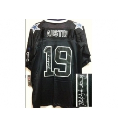 Nike Dallas Cowboys 19 Miles Austin Black Elite Light Out Signed NFL Jersey Nike Dallas Cowboys 19 Miles Austin Black Elite Light Out Signed NFL Jersey