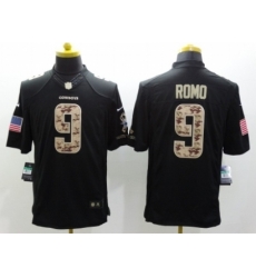Nike Dallas Cowboys 9 Tony Romo Black Limited Salute to Service NFL Jersey Nike Dallas Cowboys 9 Tony Romo Black Limited Salute to Service NFL Jersey