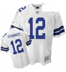 Reebok Dallas Cowboys 12 Roger Staubach Premier EQT White Legend Throwback NFL Jersey Reebok Dallas Cowboys 12 Roger Staubach Premier EQT White Legend Throwback NFL Jersey