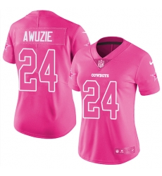 Nike Cowboys #24 Chidobe Awuzie Pink Womens Stitched NFL Limited Rush Fashion Jersey Nike Cowboys #24 Chidobe Awuzie Pink Womens Stitched NFL Limited Rush Fashion Jersey