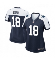Womens Dallas Cowboys 18 Randall Cobb Game Navy Blue Throwback Alternate Football Jersey Womens Dallas Cowboys 18 Randall Cobb Game Navy Blue Throwback Alternate Football Jersey