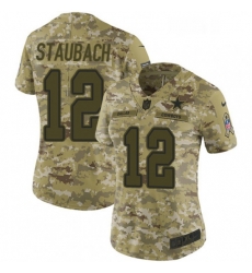 Womens Nike Dallas Cowboys 12 Roger Staubach Limited Camo 2018 Salute to Service NFL Jersey Womens Nike Dallas Cowboys 12 Roger Staubach Limited Camo 2018 Salute to Service NFL Jersey