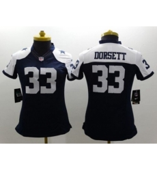 Womens Nike Dallas Cowboys #33 Tony Dorsett Navy Blue Thanksgiving NFL Limited Jersey Womens Nike Dallas Cowboys #33 Tony Dorsett Navy Blue Thanksgiving NFL Limited Jersey
