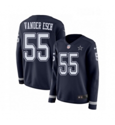 Womens Nike Dallas Cowboys 55 Leighton Vander Esch Limited Navy Blue Therma Long Sleeve NFL Jersey Womens Nike Dallas Cowboys 55 Leighton Vander Esch Limited Navy Blue Therma Long Sleeve NFL Jersey
