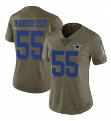 Womens Nike Dallas Cowboys 55 Leighton Vander Esch Limited Olive 2017 Salute to Service NFL Jersey Womens Nike Dallas Cowboys 55 Leighton Vander Esch Limited Olive 2017 Salute to Service NFL Jersey