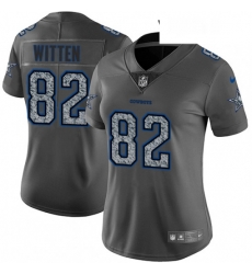 Womens Nike Dallas Cowboys 82 Jason Witten Gray Static Vapor Untouchable Limited NFL Jersey Womens Nike Dallas Cowboys 82 Jason Witten Gray Static Vapor Untouchable Limited NFL Jersey