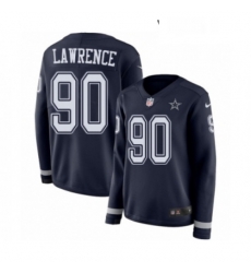 Womens Nike Dallas Cowboys 90 Demarcus Lawrence Limited Navy Blue Therma Long Sleeve NFL Jersey Womens Nike Dallas Cowboys 90 Demarcus Lawrence Limited Navy Blue Therma Long Sleeve NFL Jersey