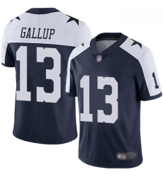 Cowboys #13 Michael Gallup Navy Blue Thanksgiving Youth Stitched Football Vapor Untouchable Limited Throwback Jersey Cowboys #13 Michael Gallup Navy Blue Thanksgiving Youth Stitched Football Vapor Untouchable Limited Throwback Jersey