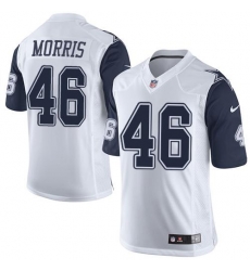 Nike Cowboys #46 Alfred Morris White Youth Stitched NFL Elite Rush Jersey Nike Cowboys #46 Alfred Morris White Youth Stitched NFL Elite Rush Jersey
