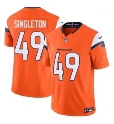 Men Denver Brocos Alex Singleton #49 Orange 2024 F U S E Stitched Limited NFL Jersey Men Denver Brocos Alex Singleton #49 Orange 2024 F U S E Stitched Limited NFL Jersey