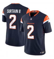 Men Denver Broncos 2 Pat Surtain II Navy 2024 F U S E Alternate Vapor Limited Stitched Football Jersey Men Denver Broncos 2 Pat Surtain II Navy 2024 F U S E Alternate Vapor Limited Stitched Football Jersey