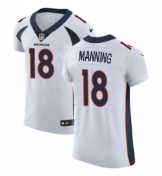 Men Nike Denver Broncos 18 Peyton Manning White Vapor Untouchable Elite Player NFL Jersey Men Nike Denver Broncos 18 Peyton Manning White Vapor Untouchable Elite Player NFL Jersey
