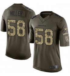 Men Nike Denver Broncos 58 Von Miller Elite Green Salute to Service NFL Jersey Men Nike Denver Broncos 58 Von Miller Elite Green Salute to Service NFL Jersey