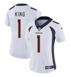 Nike Broncos #1 Marquette King White Womens Stitched NFL Vapor Untouchable Limited Jersey Nike Broncos #1 Marquette King White Womens Stitched NFL Vapor Untouchable Limited Jersey
