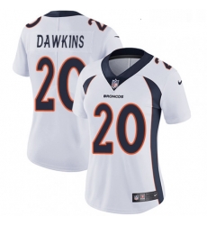 Womens Nike Denver Broncos 20 Brian Dawkins White Vapor Untouchable Limited Player NFL Jersey Womens Nike Denver Broncos 20 Brian Dawkins White Vapor Untouchable Limited Player NFL Jersey