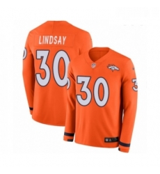 Youth Nike Denver Broncos 30 Phillip Lindsay Limited Orange Therma Long Sleeve NFL Jersey Youth Nike Denver Broncos 30 Phillip Lindsay Limited Orange Therma Long Sleeve NFL Jersey