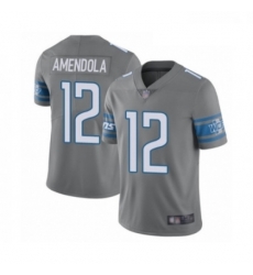 Men Detroit Lions 12 Danny Amendola Limited Steel Rush Vapor Untouchable Football Jersey Men Detroit Lions 12 Danny Amendola Limited Steel Rush Vapor Untouchable Football Jersey
