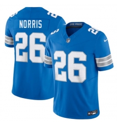 Men Detroit Lions 26 Morice Norris Blue 2025 F U S E Vapor Limited Stitched Jersey Men Detroit Lions 26 Morice Norris Blue 2025 F U S E Vapor Limited Stitched Jersey