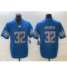 Men Detroit Lions 32 Brian Branch Blue 2023 F U S E Vapor Untouchable Limited Stitched Jersey Men Detroit Lions 32 Brian Branch Blue 2023 F U S E Vapor Untouchable Limited Stitched Jersey
