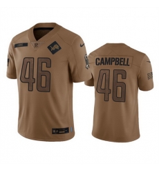 Men Detroit Lions 46 Jack Campbell 2023 Brown Salute To Service Limited Stitched Jersey Men Detroit Lions 46 Jack Campbell 2023 Brown Salute To Service Limited Stitched Jersey