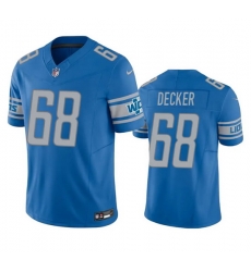 Men Detroit Lions 68 Taylor Decker Blue 2023 F U S E Vapor Untouchable Limited Stitched Jersey Men Detroit Lions 68 Taylor Decker Blue 2023 F U S E Vapor Untouchable Limited Stitched Jersey