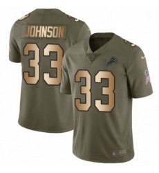 Men Nike Detroit Lions 33 Kerryon Johnson Limited OliveGold Salute to Service NFL Jersey Men Nike Detroit Lions 33 Kerryon Johnson Limited OliveGold Salute to Service NFL Jersey