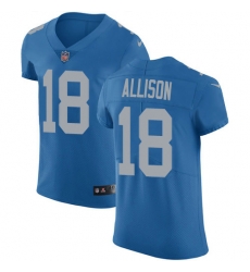 Nike Detroit Lions 18 Geronimo Allison Blue Throwback Men Stitched NFL Vapor Untouchable Elite Jersey Nike Detroit Lions 18 Geronimo Allison Blue Throwback Men Stitched NFL Vapor Untouchable Elite Jersey