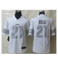 Nike Detroit Lions 21 Reggie Bush White Game Platinum NFL Jersey Nike Detroit Lions 21 Reggie Bush White Game Platinum NFL Jersey