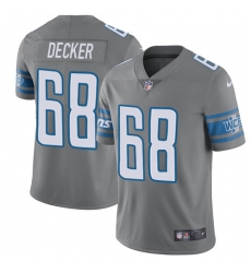 Nike Lions #68 Taylor Decker Gray Mens Stitched NFL Limited Rush Jersey Nike Lions #68 Taylor Decker Gray Mens Stitched NFL Limited Rush Jersey