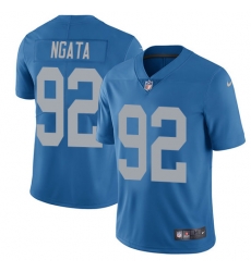 Nike Lions #92 Haloti Ngata Blue Throwback Mens Stitched NFL Limited Jersey Nike Lions #92 Haloti Ngata Blue Throwback Mens Stitched NFL Limited Jersey