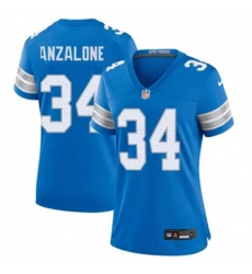 Women Detroit Lions Alex Anzalone #34 Blue Vapor Stitched Nike NFL Jersey Women Detroit Lions Alex Anzalone #34 Blue Vapor Stitched Nike NFL Jersey