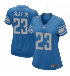 Womens Nike Detroit Lions 23 Darius Slay Jr Game Blue Team Color NFL Jersey Womens Nike Detroit Lions 23 Darius Slay Jr Game Blue Team Color NFL Jersey