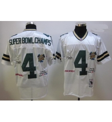 Green Bay Packers 4 Superbowl Champs White throwback Jersey Green Bay Packers 4 Superbowl Champs White throwback Jersey