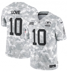 Men Green Bay Packers 10 Jordan Love 2024 Arctic Camo Salute To Service Limited Stitched Football Jersey Men Green Bay Packers 10 Jordan Love 2024 Arctic Camo Salute To Service Limited Stitched Football Jersey