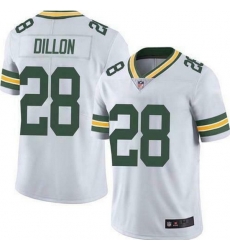Men Green Bay Packers 28 A J Dillon White Vapor Untouchable Limited Stitched Jersey Men Green Bay Packers 28 A J Dillon White Vapor Untouchable Limited Stitched Jersey