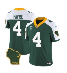 Men Green Bay Packers 4 Brett Favre Green White 2023 F U S E Home Patch And 1 Star C Patch Vapor Untouchable Limited Stitched Jersey Men Green Bay Packers 4 Brett Favre Green White 2023 F U S E Home Patch And 1 Star C Patch Vapor Untouchable Limited Stitched Jersey