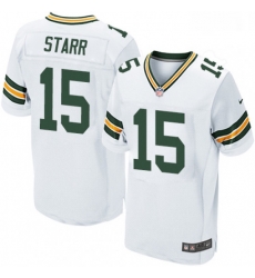 Men Nike Green Bay Packers 15 Bart Starr Elite White NFL Jersey Men Nike Green Bay Packers 15 Bart Starr Elite White NFL Jersey